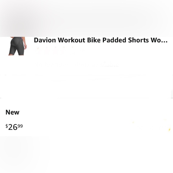 NEW Women's workout bike padded shorts - Picture 5 of 5
